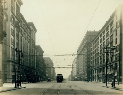 Twelfth Street and Washington Avenue Looking South by W.C. Persons